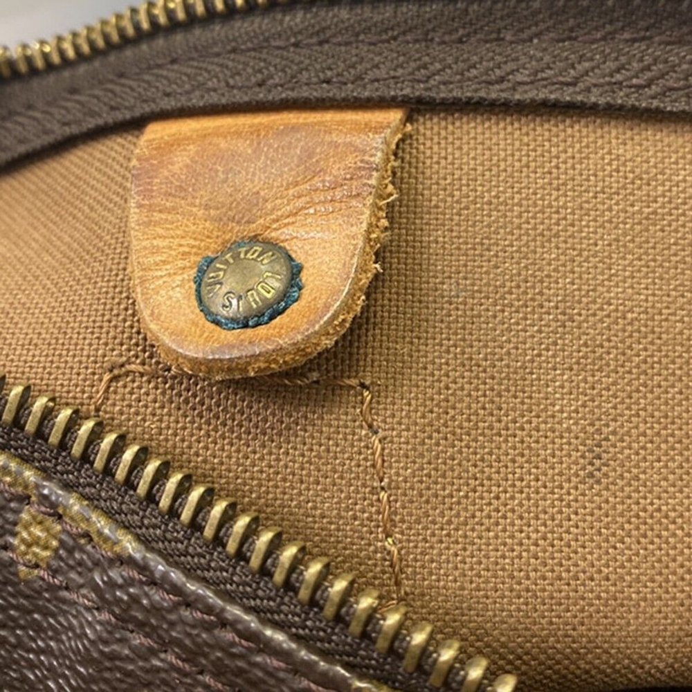 Authentic LOUIS VUITTON Speedy 30 Travel Hand Bag Monogram Leather Brown - Picture 14 of 16